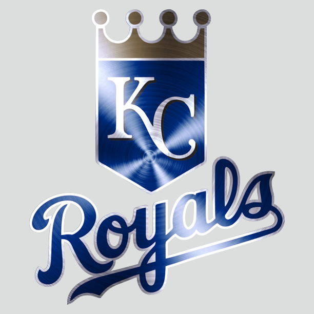 Kansas City Royals Stainless steel logo iron on paper